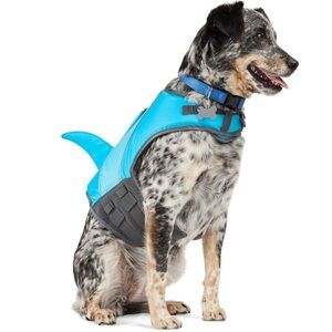 NWT shark fin dog flotation vest life jacket XXS